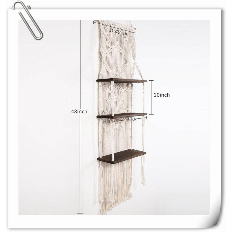 Tablette flottante en bois 3 pièces Rockton, Noir