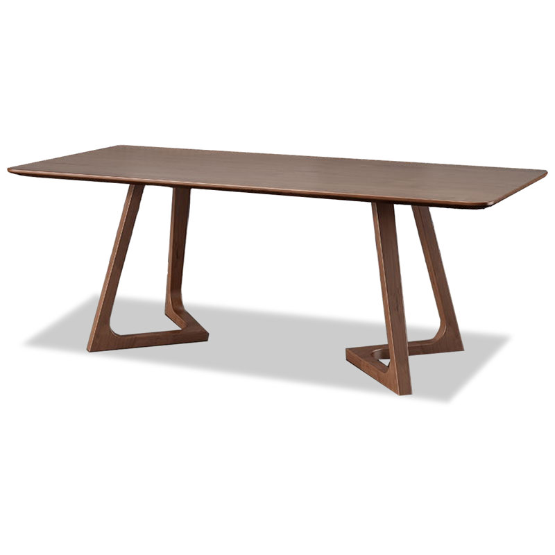 Nordic solid wood simple modern rectangular light luxury dining table, 29.53"H x 62.99"L x 27.56"W