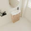 Meuble-lavabo autoportant de 23 po avec lavabo et portes à fermeture douce-1136514317