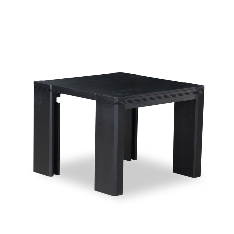 13-piece Dining Room Table Set a Rectangular Breakfast Table and 12 Black Linen Fabric Dining Chair, Antique Walnut, Black