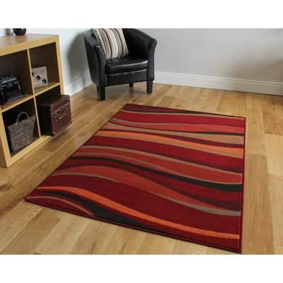 Kirree Abstract Shag Area Rug