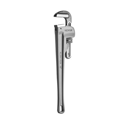 Clé à tuyau, clé à tuyau droite en aluminium de 24 po, clé de plomberie réglable, avec mâchoire haute résistance et poignée ergonomique, facile à transporter, conception à suspendre, pour les conduites d'eau, les réparations d'automobile