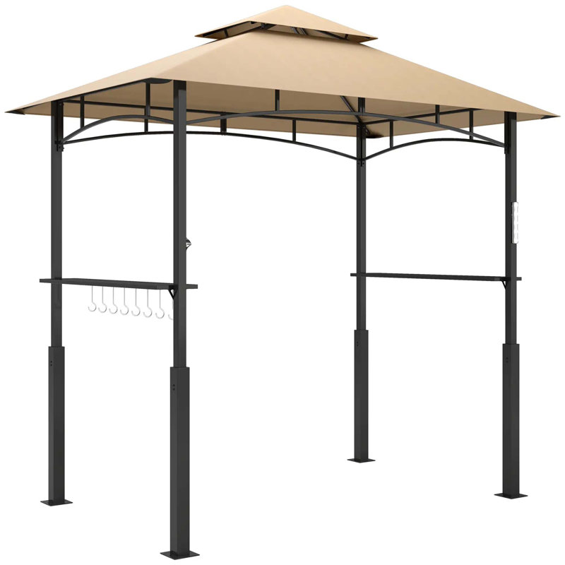 Abri de jardin extérieur brun foncé 8 pi x 5 pi