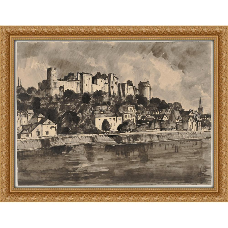 «The Burg Chinon» et «Ufer der Vienne», H 25 po x l 32 po x P 1,5 po