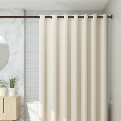 Tringle de rideau de douche de 31 à 80 po, tringle télescopique en acier inoxydable à tension de ressort réglable de 1 po de diamètre, facile à installer, sans rouille