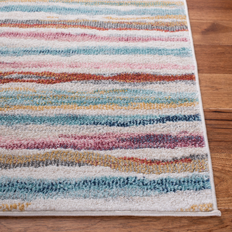 Jelliff Performance Striped Rug, Runner 2'2" x 8'