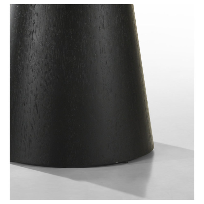 Table basse ronde noire l 29 po avec base piédestal Jasper