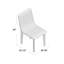Chaise d'appoint Parisi en gris clair-1378219521