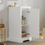meuble-lavabo avec lavabo en céramique et tablette inférieure