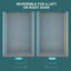Porte de douche coulissante simple 48 W x 76 H avec verre trempé de 8 mm et cadre en acier inoxydable 304 pour les salles de bain compactes