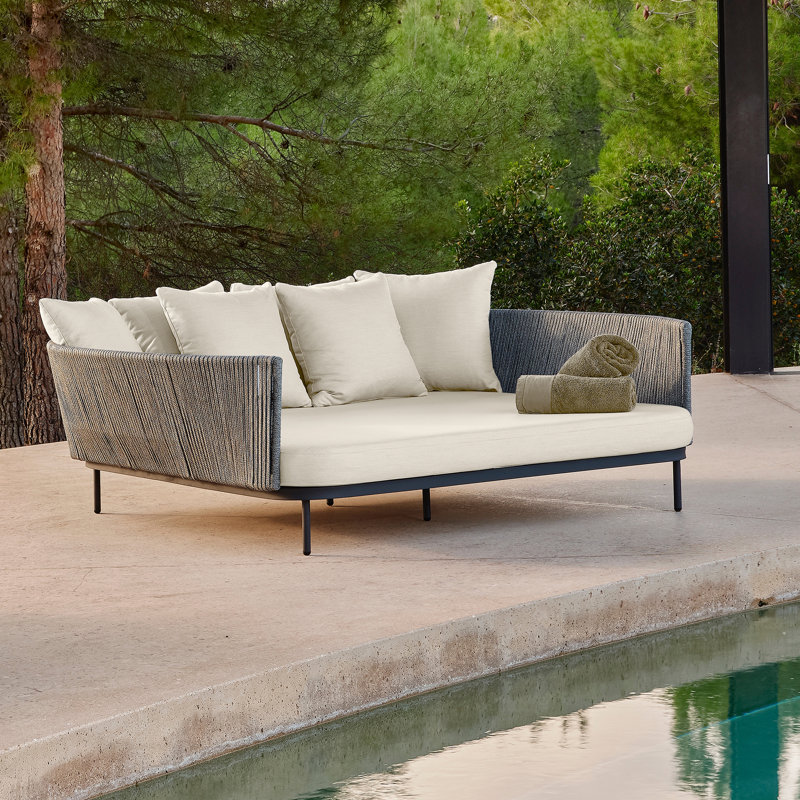 Boston Outdoor 2 - Seat Patio Daybed, Canvas Natural Sunbrella® Canvas