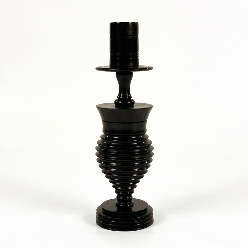 Ebony Wood Collection Candlestick