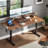 Height Adjustable Standing Desk With Monitor Stand and 2 Adjustable Monitor Shelves-239104378-240007708