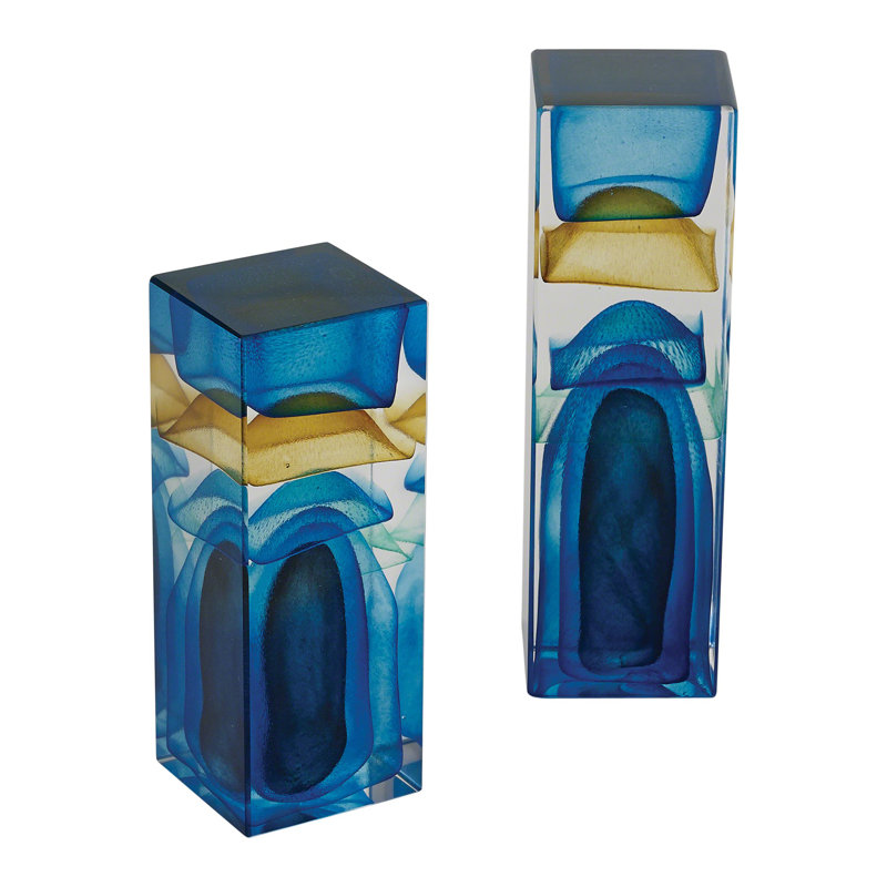 Dew Drop, Blue, 8.75" H x 2.5" W x 2.5" D