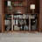 100% Solid Wood 65" Sideboard with Solid, Frosted Glass Doors and Adjustable Shelves-1587180990