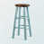 Walnut Seat/Light Blue Frame