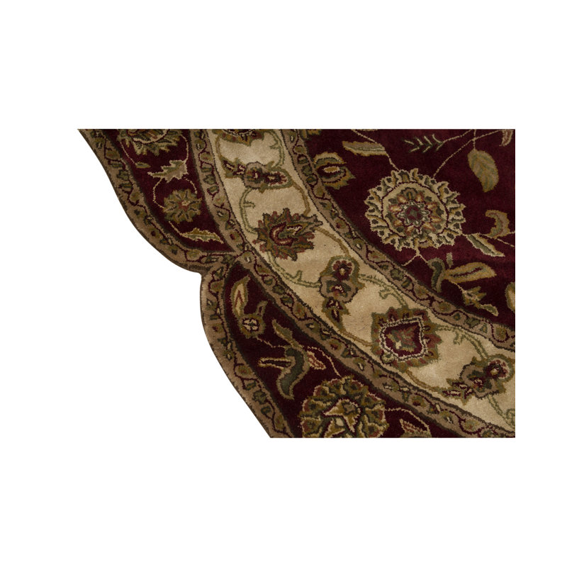 Tapis rouge noué à la main de haute qualité