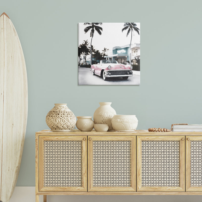 Art tropical sur toile, "Tropical Croisière" par Noah Bay, H 30 po x l 30 po