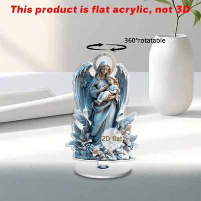 Mother's Day Mom Holding Baby Rotating Small Ornament Waterproof And Wear-desk Counter Ornament Decoration