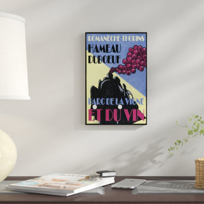 « hameau duboeuf viticulture », affiche rétro sur toile