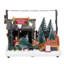Présentoir de village de Noël illuminé à DEL 7 po