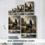 CVI série équine - Ensemble de 3 toiles tendues avec châssis - Prêt à être accroché-107311790