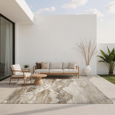 Tapis intérieur et extérieur Subtle Horizon