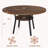 47'' Round Dining Table for 4-6, Farmhouse Dining Room Table, Round Dinner Table with Storage Shelf for Dining Room, Kitchen, Living Room, Brown-1238081388