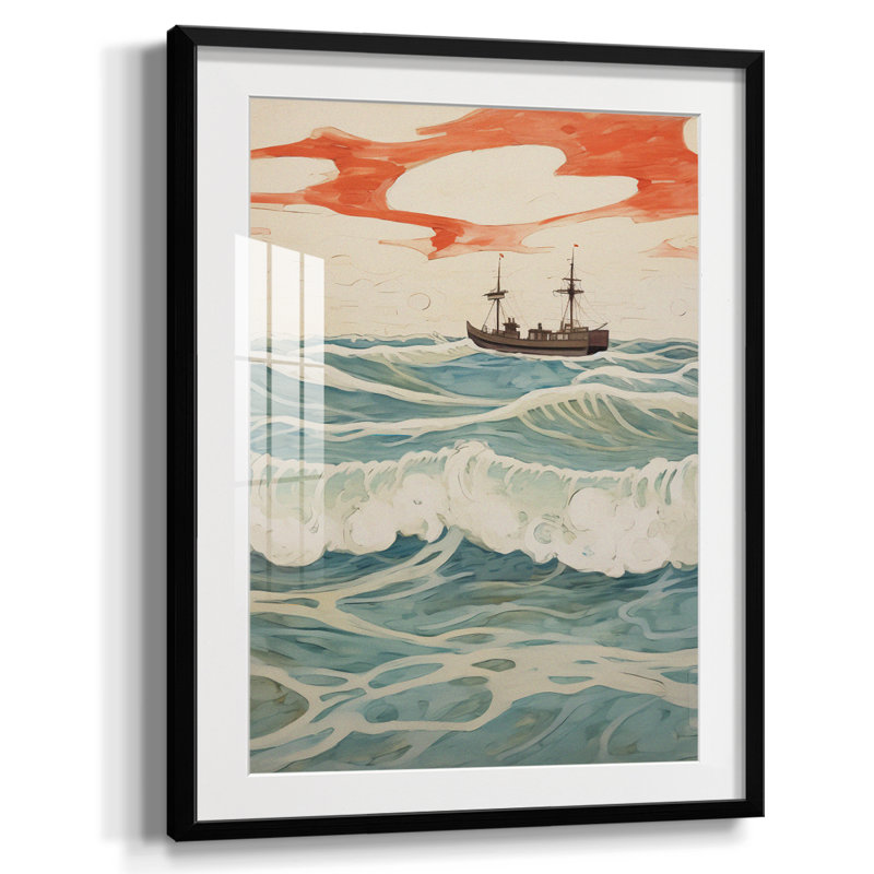 Vintage Nautical Print IV -Framed Print