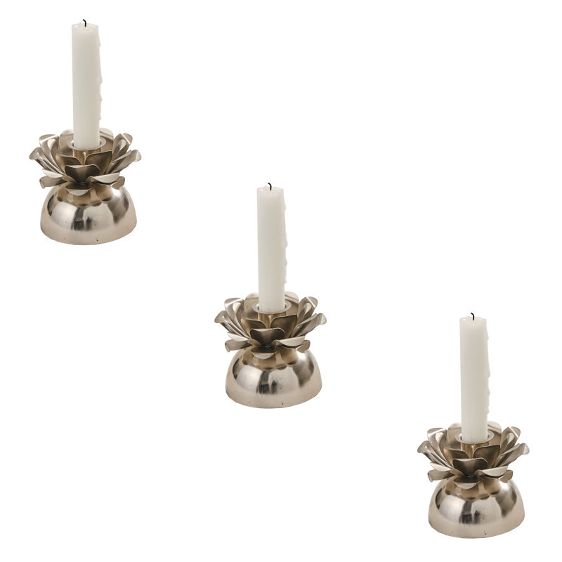 3'' H Metal Tabletop Candlestick