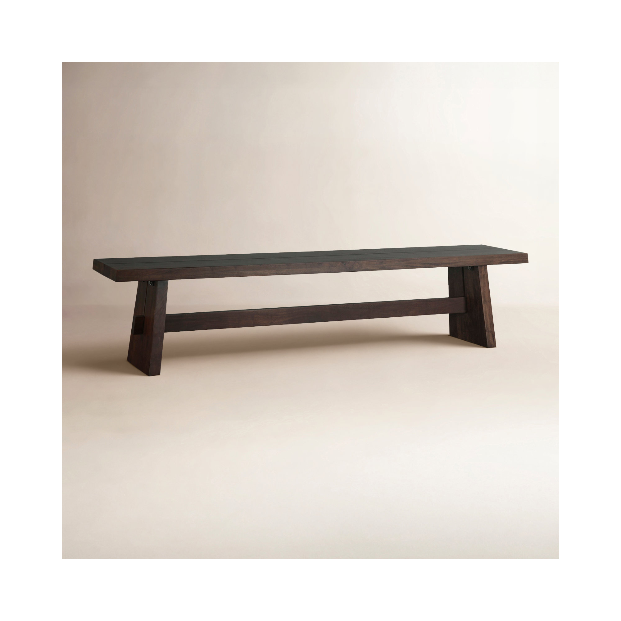 Acadia 79" Bench In Coffee Bean, Brown