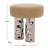 Aubrie Teddy Fabric Stool