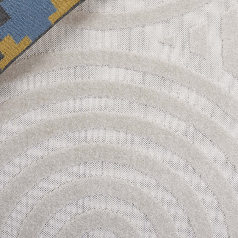 Kristain Performance Geometric Rug, Rectangle 5'2" x 7'6"