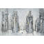 City Street Scene Print by Ekaterina Ermilkina