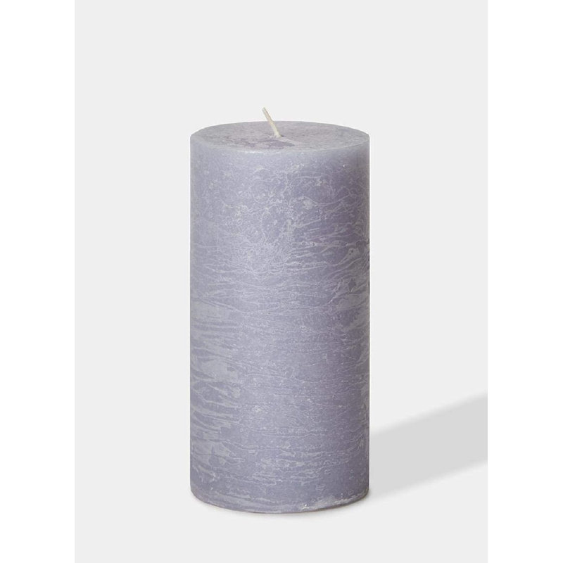 Ensemble de 12 bougies pilier noir non parfumées Sublett, Gris