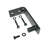 Ceiling Mount Black Rustic Classic Design Non-Bypass Single Track One Door Hardware Kit (Door Not Included)-84464248