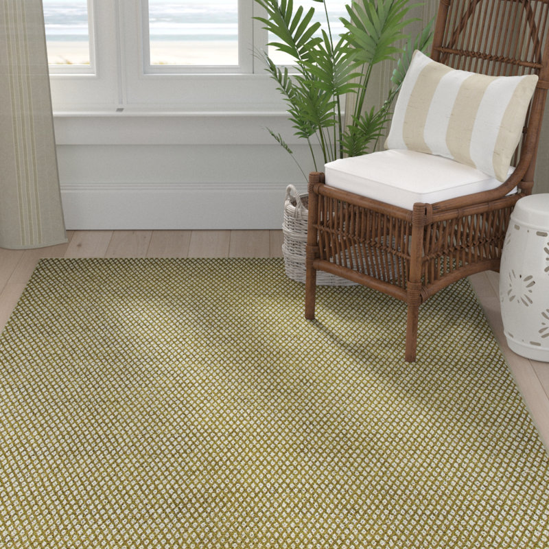 Dannapaola Flat Weave Cotton Geometric Rug, Rectangle 8' x 10'
