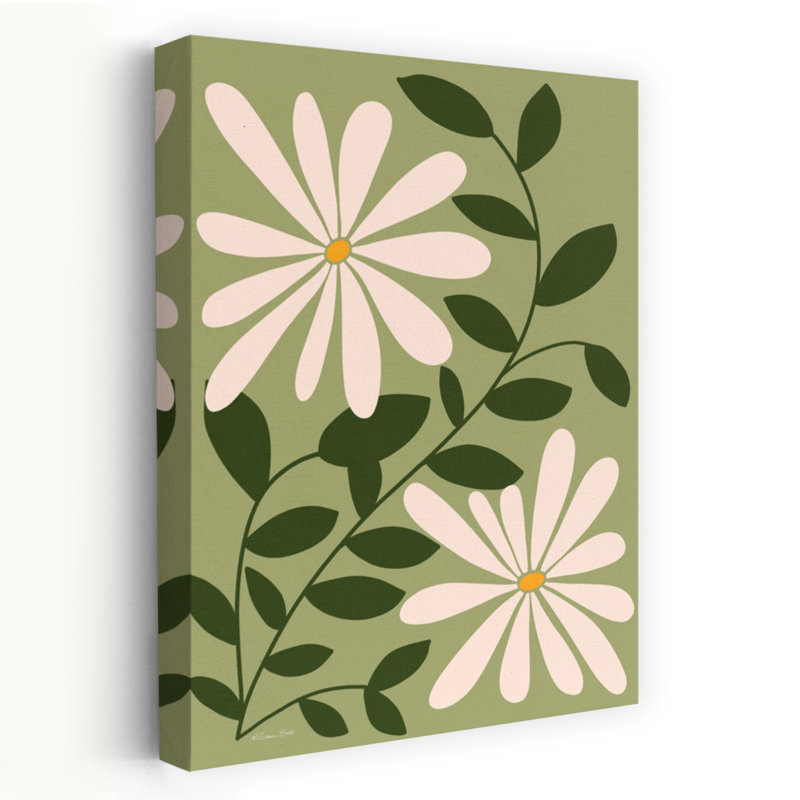 Art de la nature simple et moderne, marguerites simples, H 24 po x l 16 po