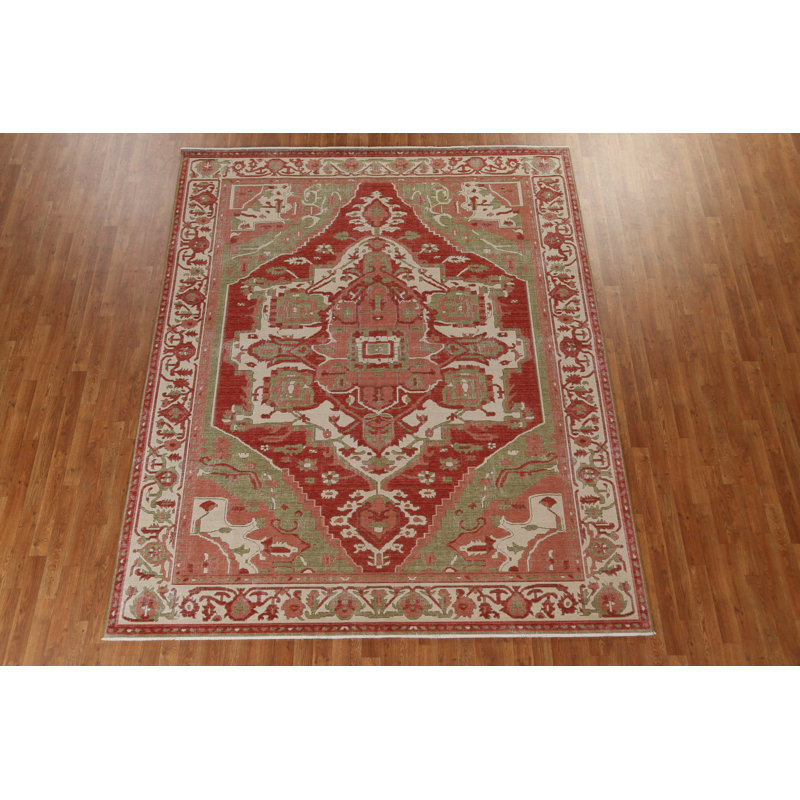 Tapis turc géométrique fait à la main 8 x 10
