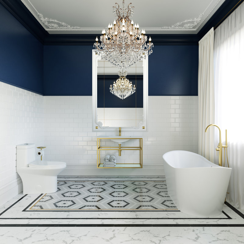 Pierre Dual-Flush Elongated One-Piece Toilet (Seat Included)