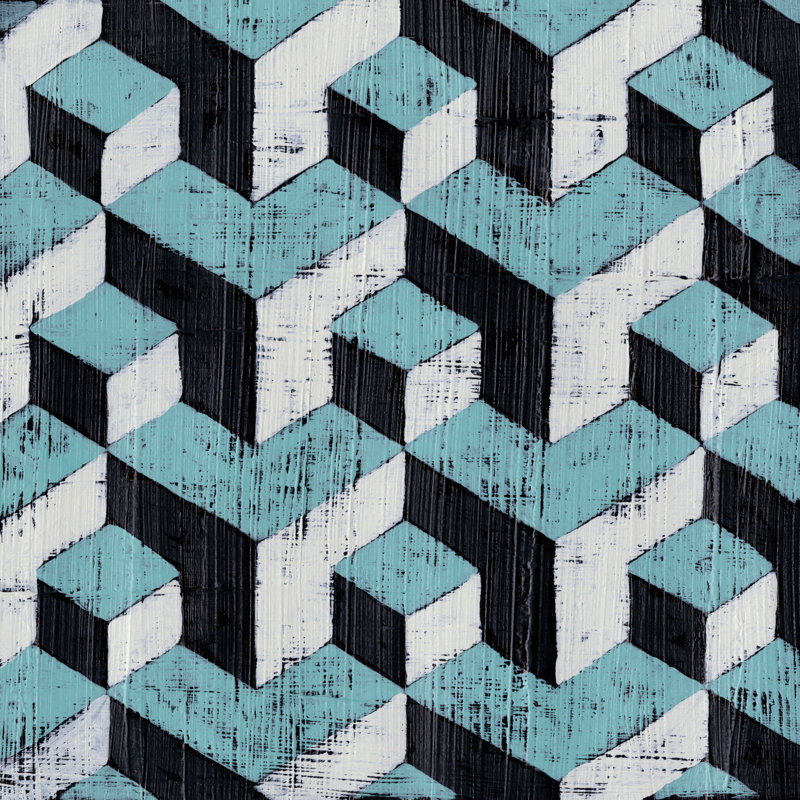 Over Under I, 12" H x 12" W x 1.25" D