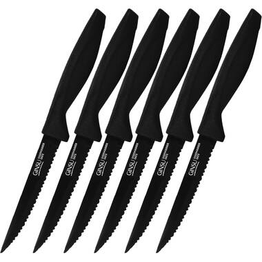 6-Piece Straight-Edge Japanese Steak Knife Set