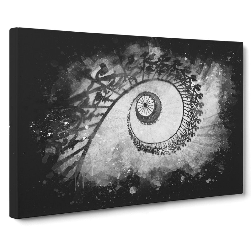 Spiral Staircase - Wrapped Canvas, 35cm H x 50cm W x 3cm D