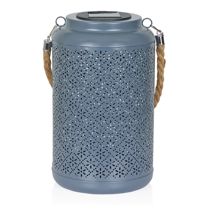 DEL 10 po à énergie solaire intégrée pour jardin, patio et pelouse, Bleu foncé