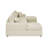 Cream Corduroy 3 - Piece Double Chaise Sectional, 4 Comfortable Seating Spaces, Low Profile Look, And Removable Cushions For Cleaning Seat Sectional With Engineered Wood Base, Rectangular Back-839341823