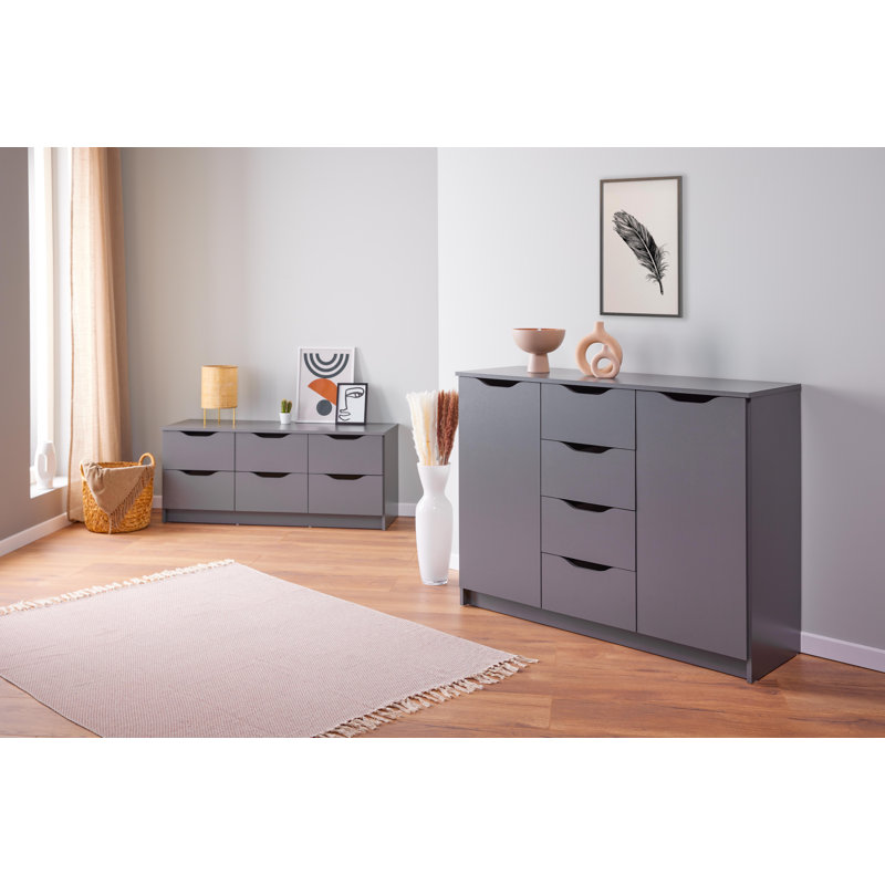 Mailys 122Cm Wide 4 Drawer Sideboard