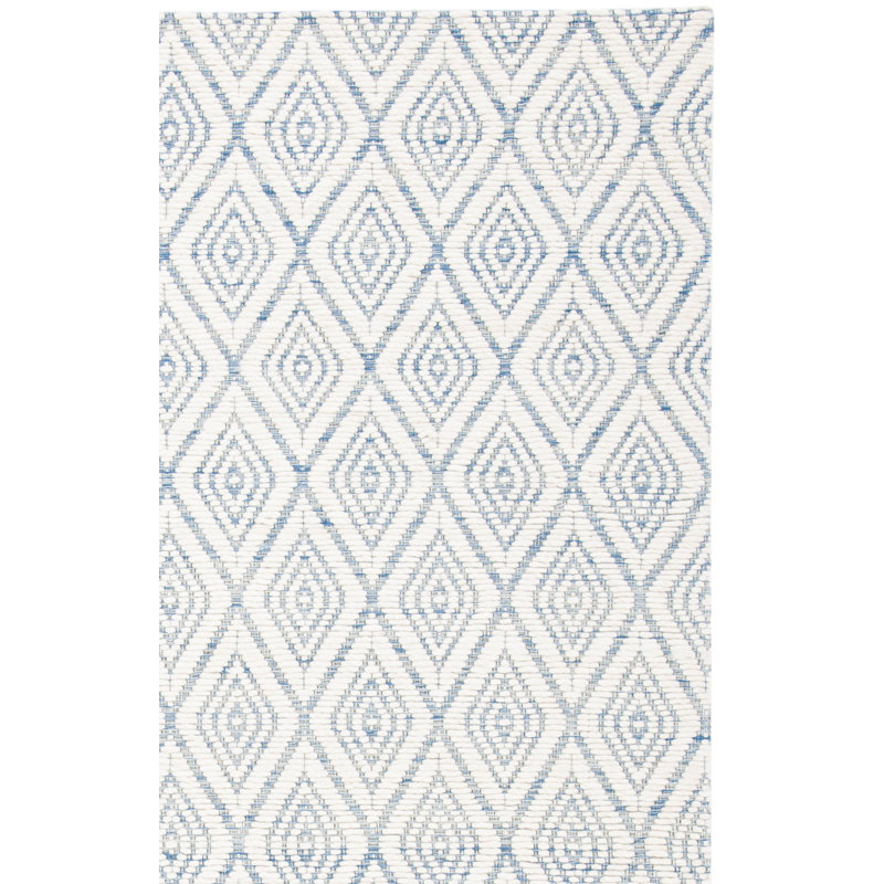 Karaline Hand Woven Wool And Cotton With Latex Geometric Rug, Runner 2'3" x 8'