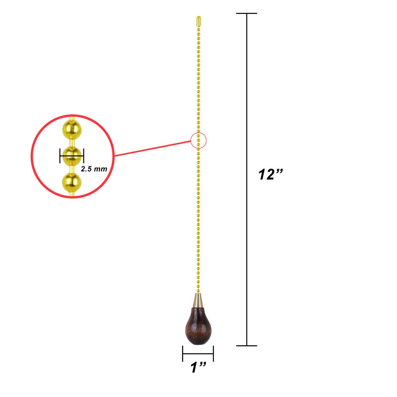 Ceiling Fan Pull Chain, Walnut