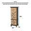 Armoire à bijoux de luxe en chêne clair peint