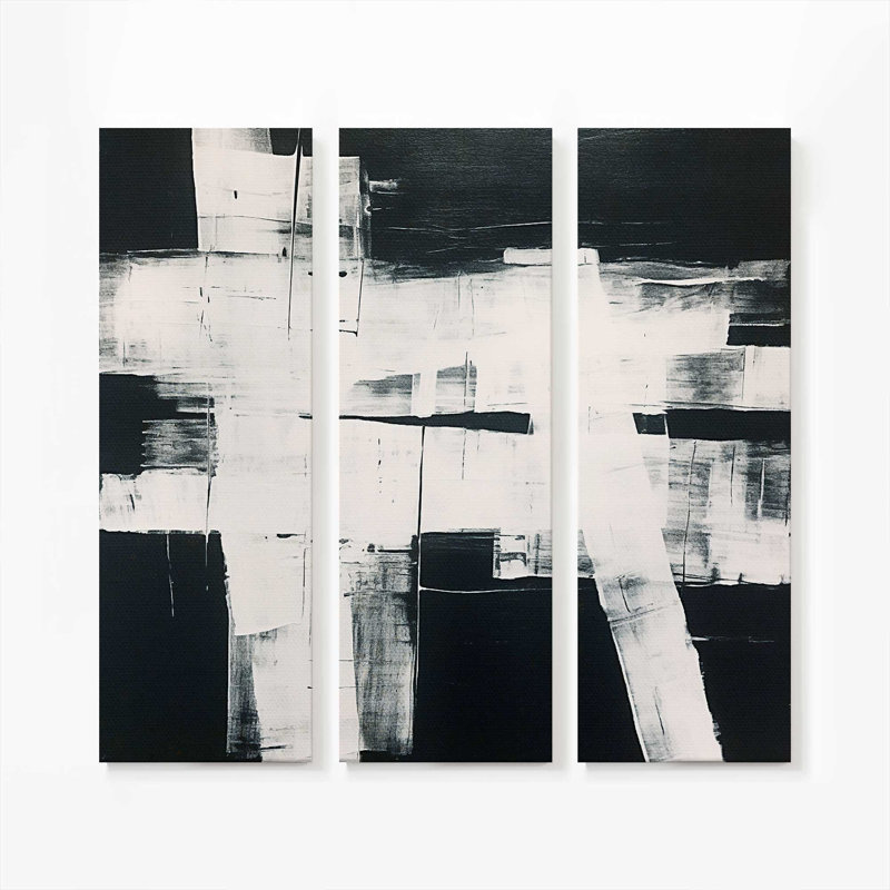 Impression sur toile Eclipsed Onyx Tangle II, H 72 po x l 72 po x P 1,25 po, Toile tendue, 3